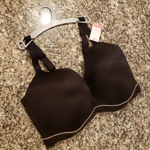 NWT Cacique Black Lightly Lined Lounge Bra. 42H